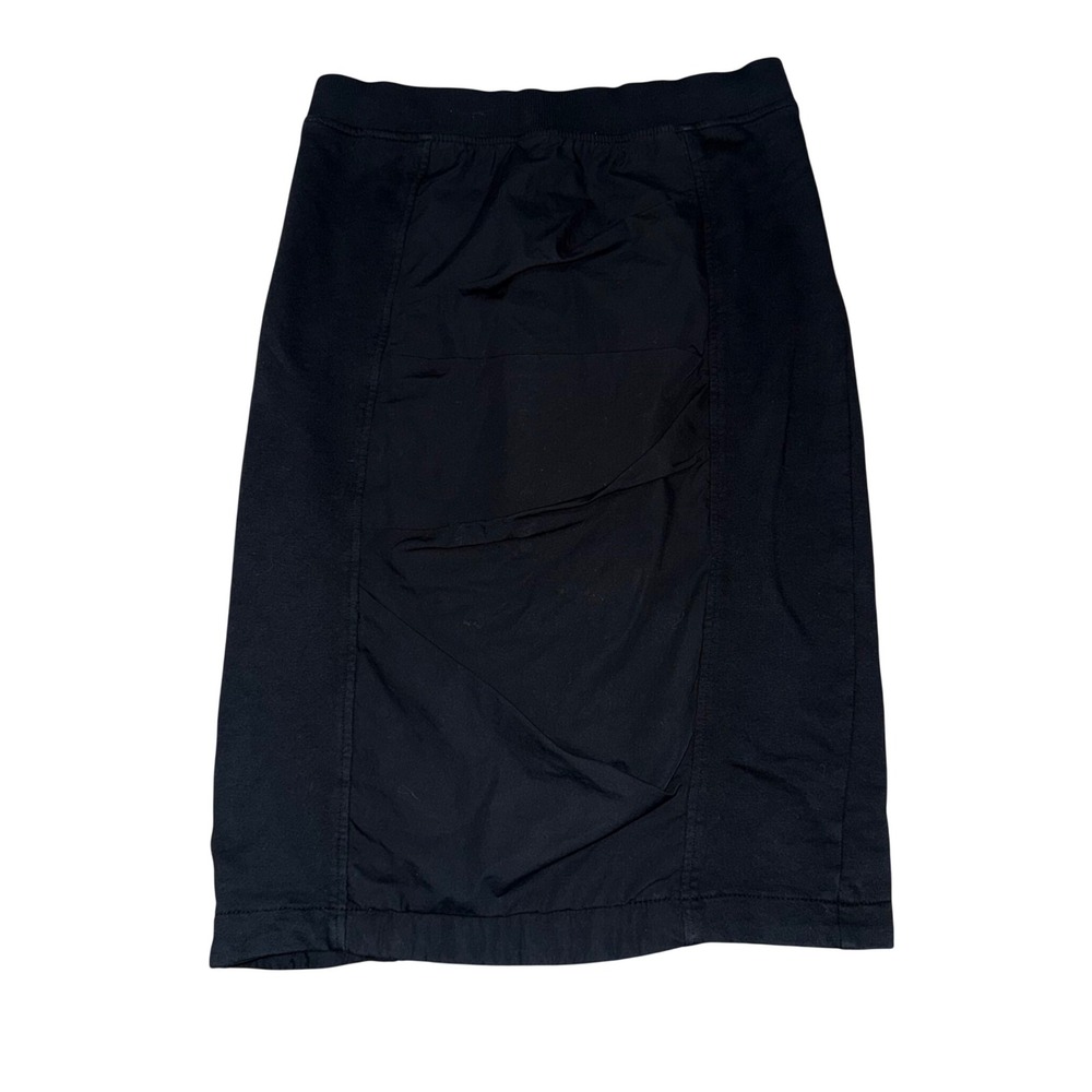 Prairie Underground Skirt Womens Medium Black Excellent Organic Cotton Paneled